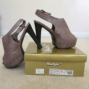 New Studded Platform Heels